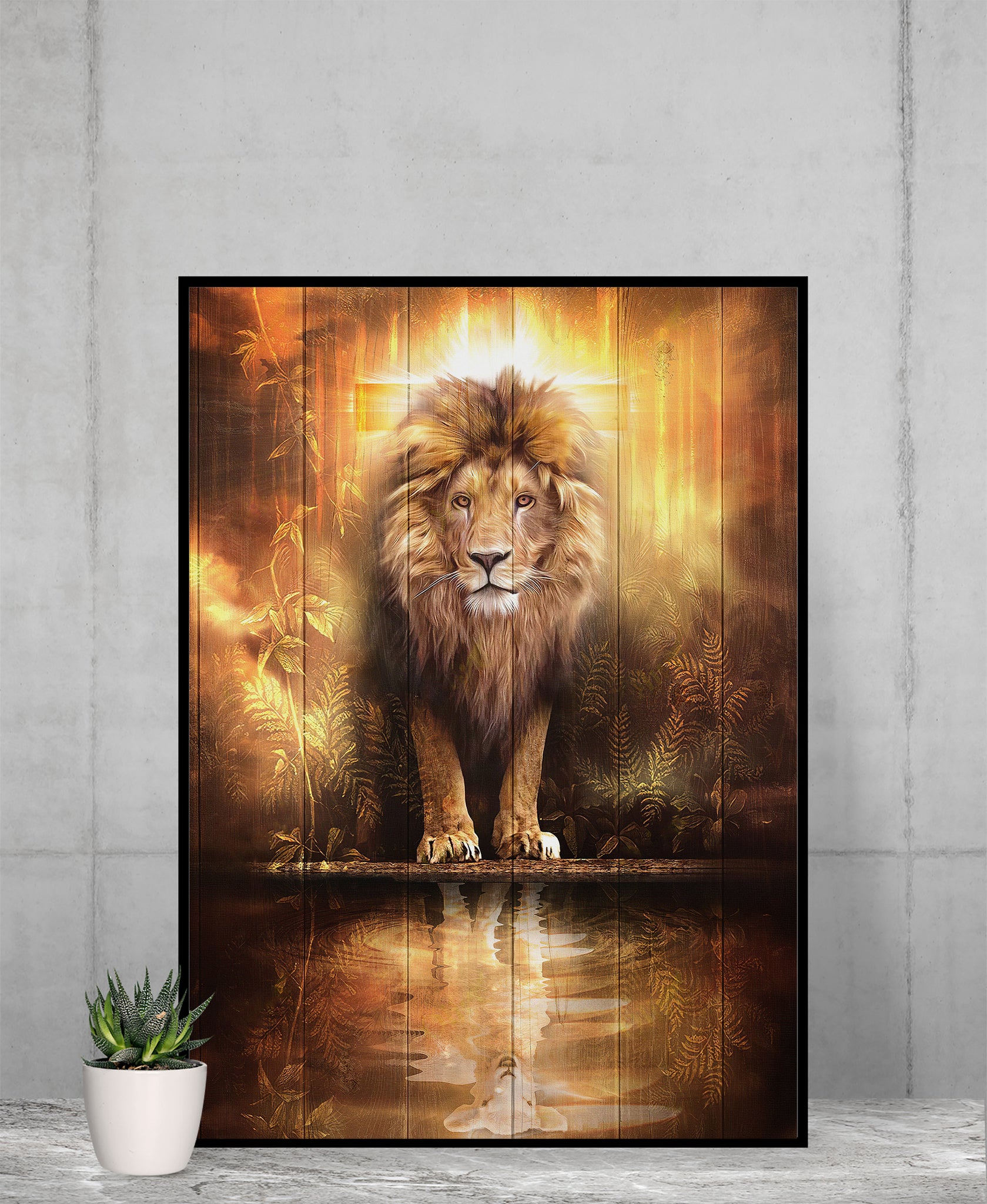 Canvas Sign, Lion King, Lion Art, Lion Wall Art, Dad Gifts, Gifts For Son, Birthday Gifts For Boyfriend, Poster Wall