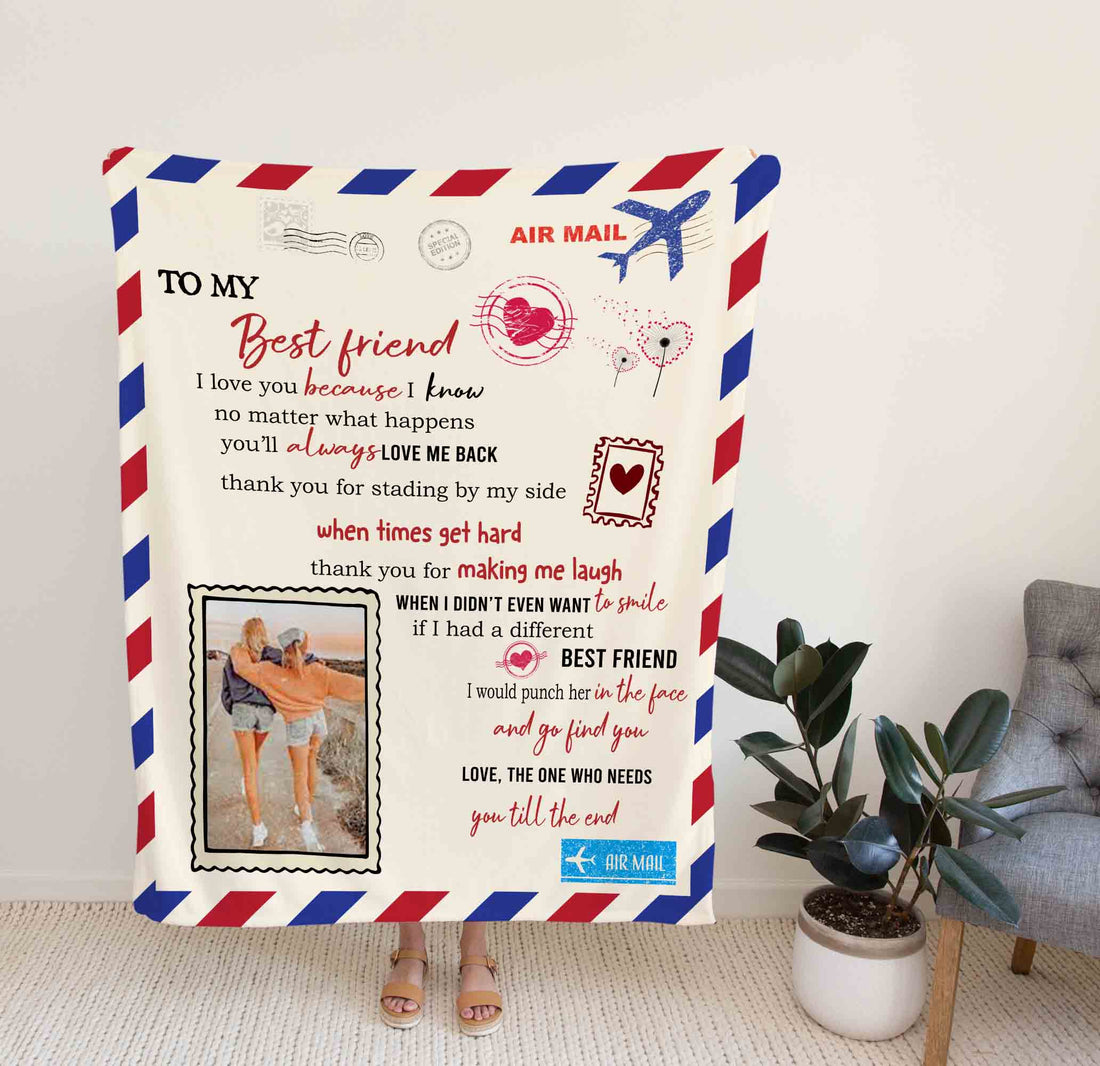 Blanket Customized Picture, To My Best Friend Blanket, Letter Blanket, Bestfriend Forever, Gifts For Bestfriend, Bestfriend Birthday, Fall Throw Blanket