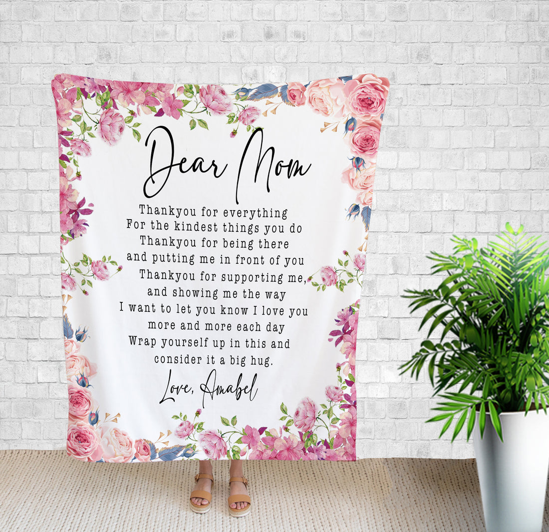 Blanket Design, Dear Mom Blanket, Mom Quotes, Flower Garden, Birthday Gifts For Women, Decor For Bedroom, Fall Throw Blanket