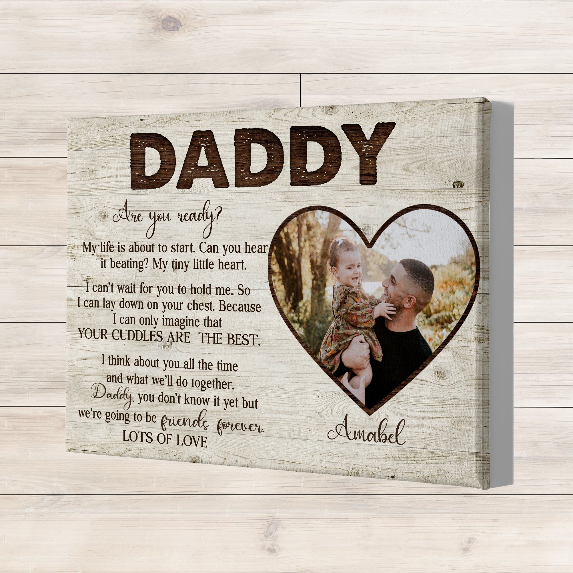 Poster Wall, Daddy Are You Ready Canvas, Father And Daughter Poster, Dad Quote, Gifts For Dad, Dad Birthday Gifts, Fathers Day Gifts, Canvas Wall Art