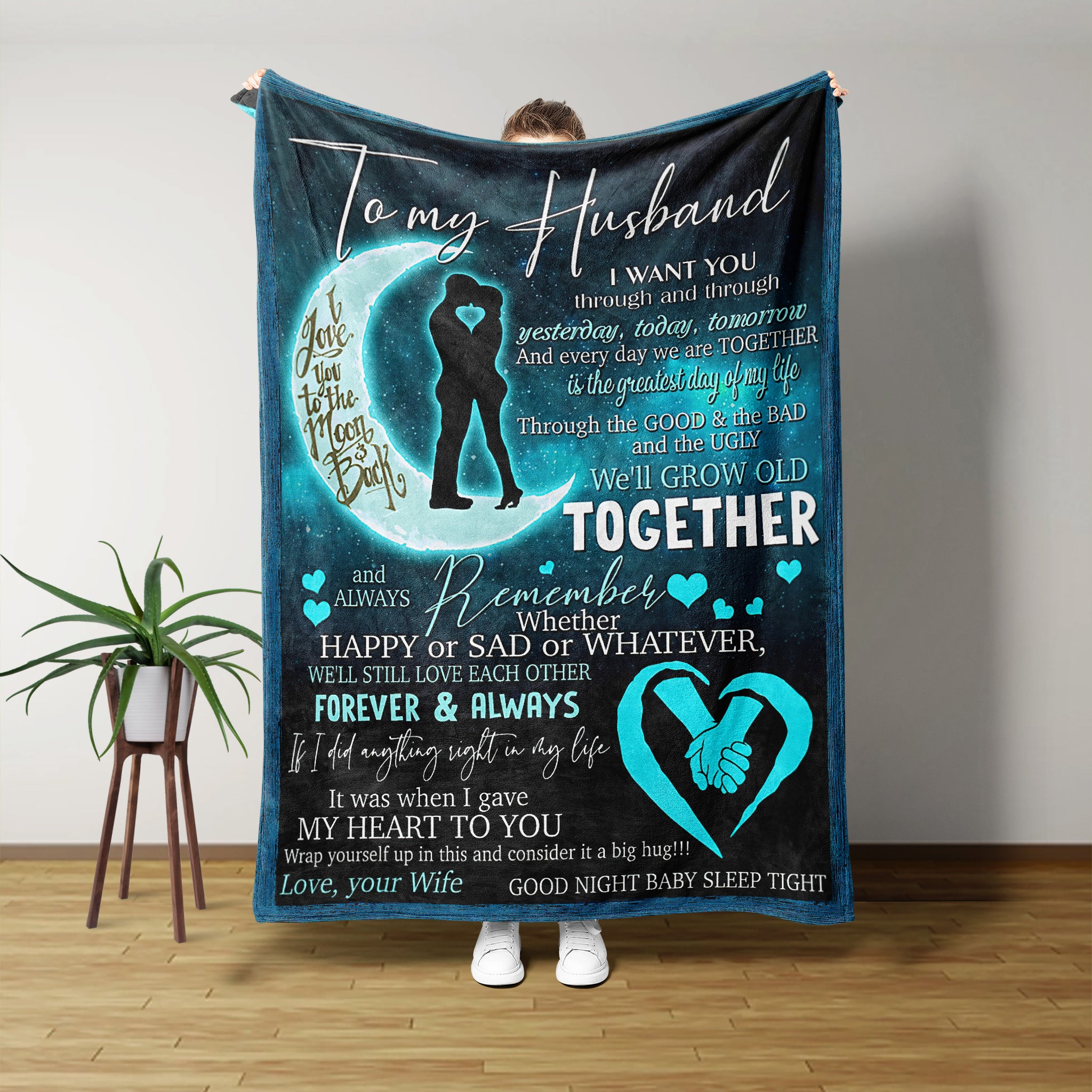 Personalized Gift Ideas For Husband, Custom To My Husband Blanket, Father's Day Gift.