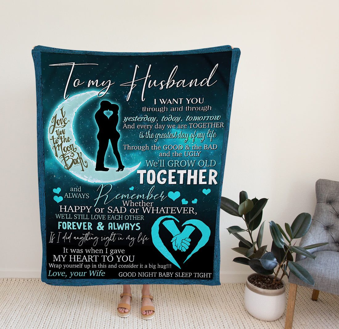 Personalized Gift Ideas For Husband, Custom To My Husband Blanket, Father's Day Gift.