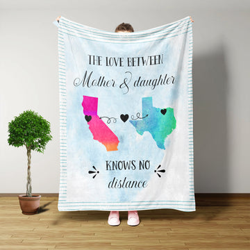 Blanket Design, The Love Between A Mother And Daughter Knows No Distance Blanket, Long Distance, Gifts For Mom, Throw Blanket