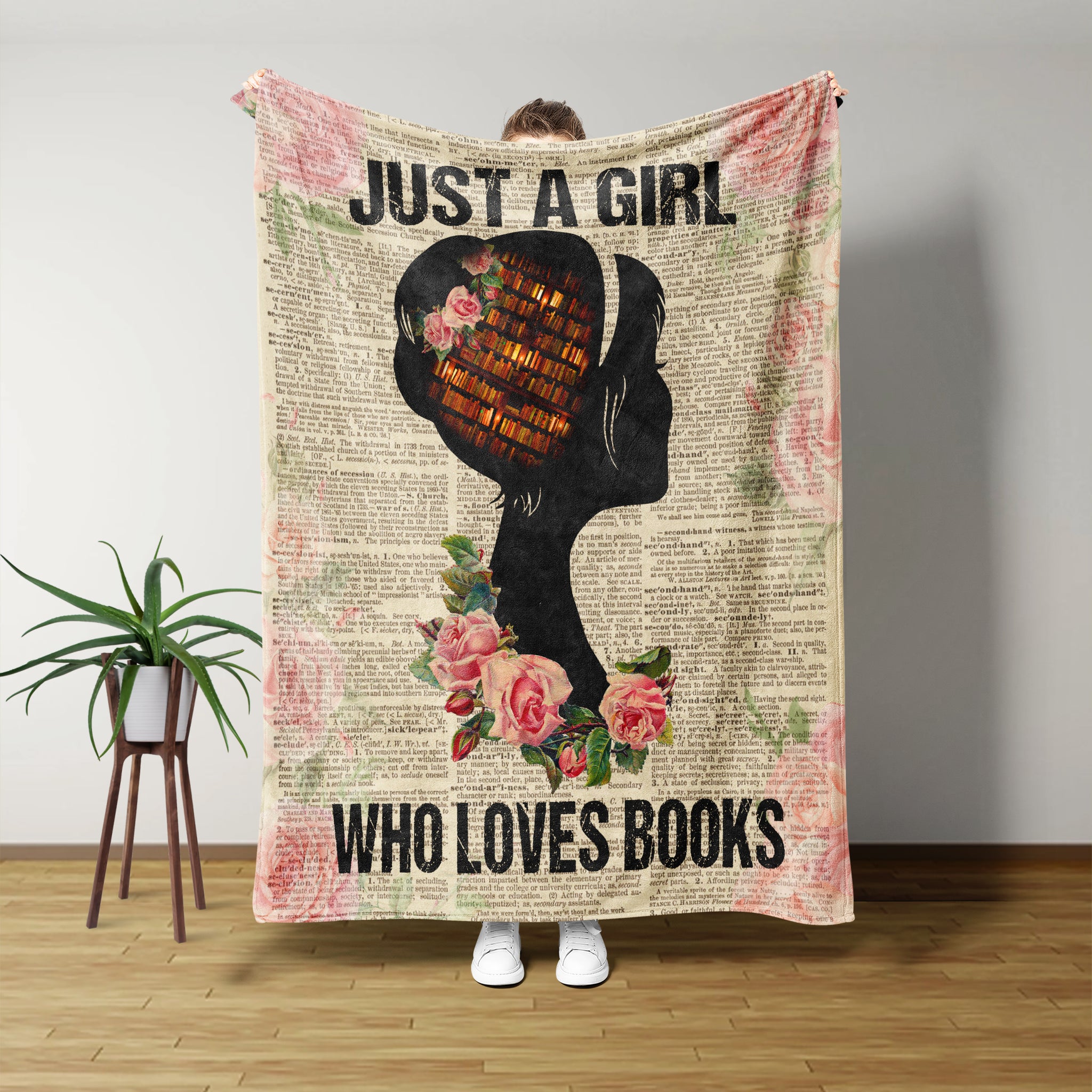 Blanket Design, Just A Girl Who Loves Books, Book Lover, Library, Fangirl Book, Birthday Gifts For Women, Rose Flower, Fall Throw Blanket