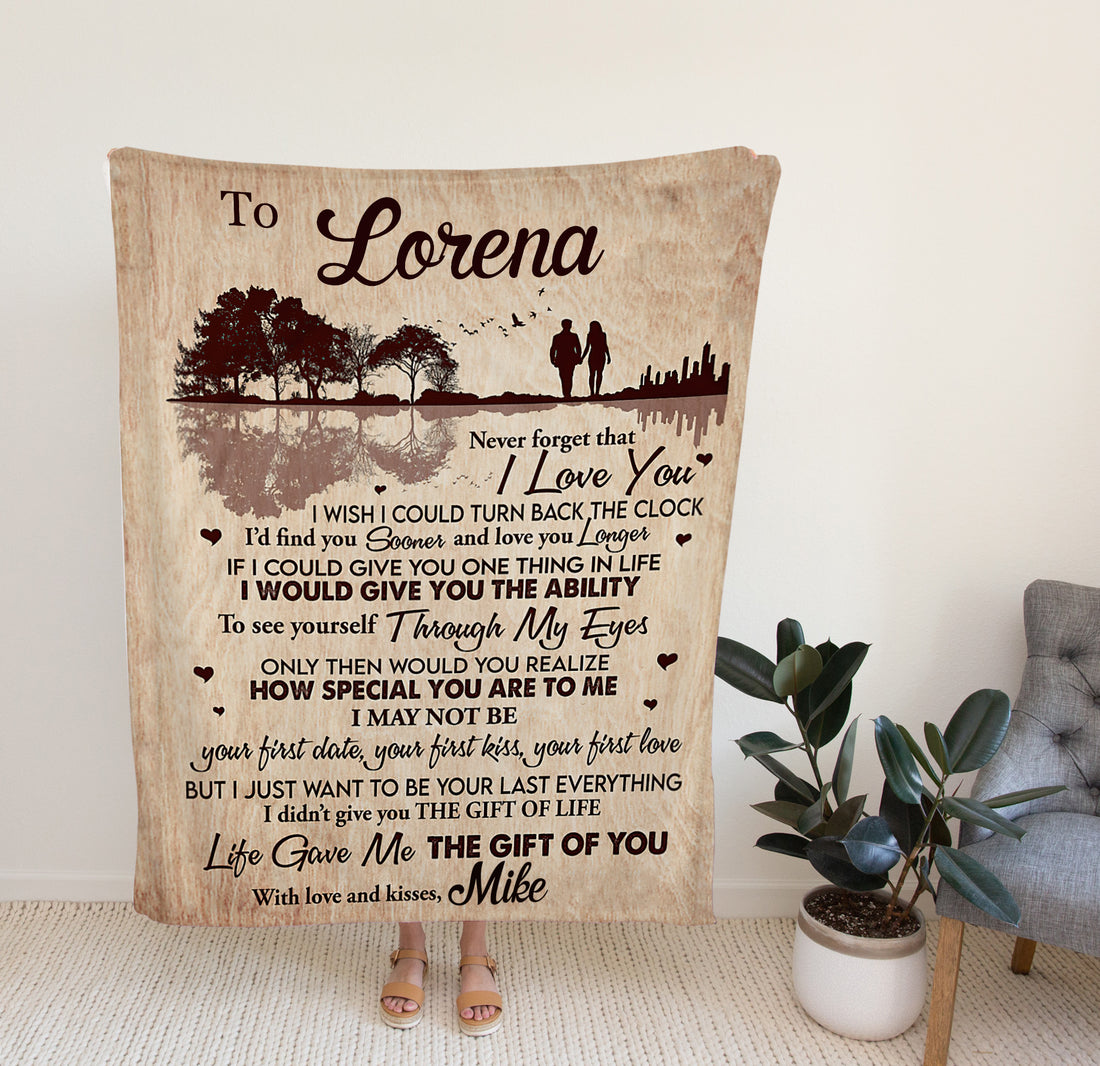 Personalized Gift For Lover, Custom To My Lorena Blanket, Mother's Day Gift, Gift For Lover.
