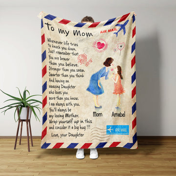 Blanket Customize, To My Daughter Blanket, Custom Name, Mother And Daughter Quotes, Birthday Gifts For Women, Fall Throw Blanket