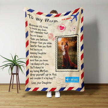 Customized Blankets With Photos, To My Mum Blanket, Gifts For Mom, Mother And Daughter Quotes, Family Gifts, Mother's Day Gifts, Fall Throw Blanket