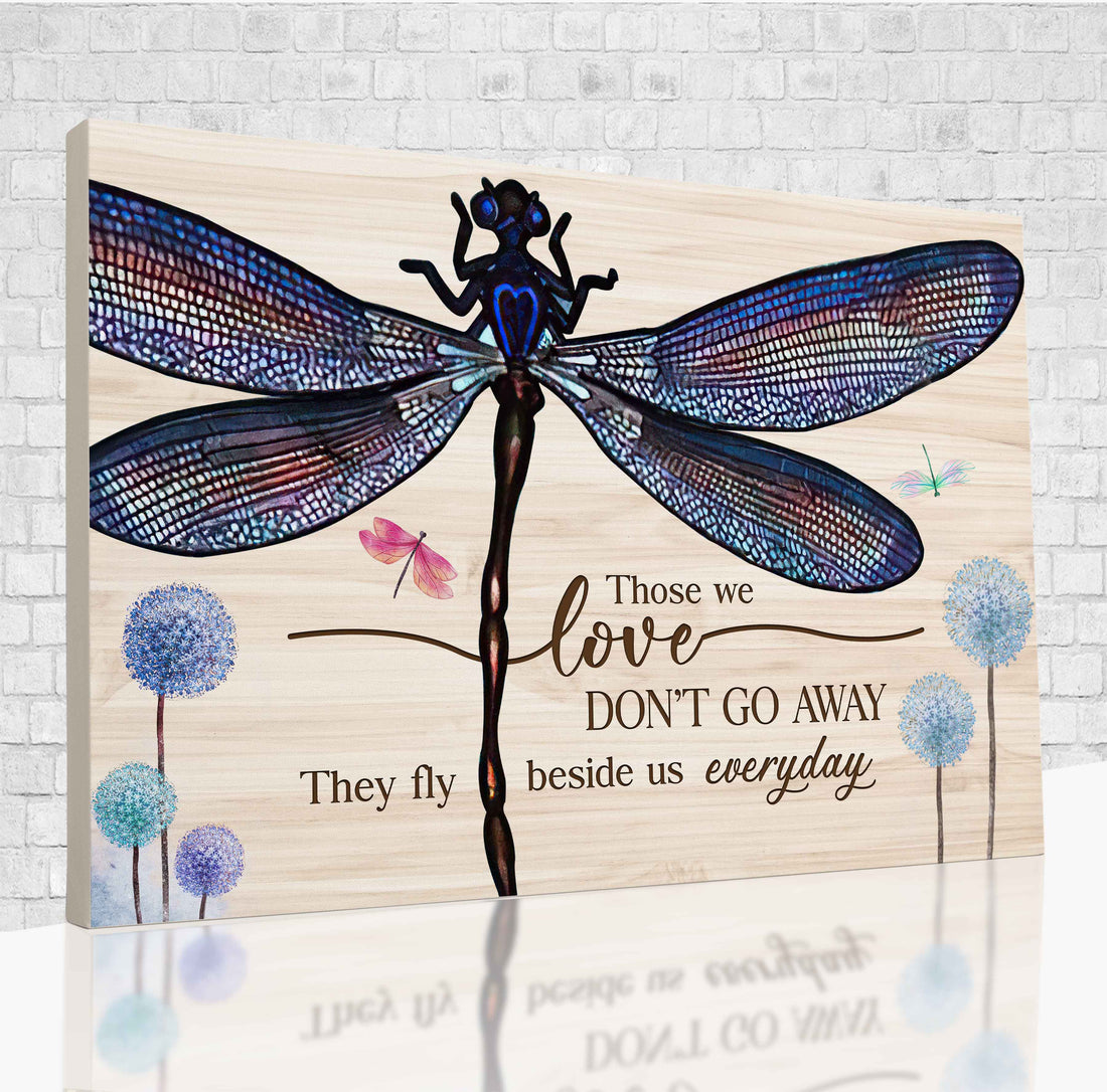 Canvas Prints, Those We Love Don't Go Away Sign, Sympathy Gifts, Loss Of Loved One, Rest In Peace, Living Room Decorations