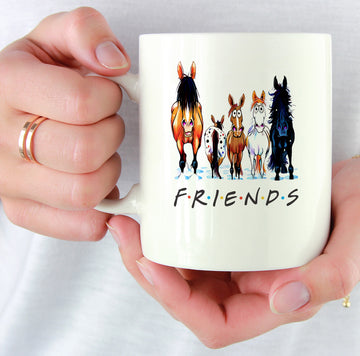 Funny Horse Mug, Mug With Animal Print, Gift For Bestie, Horse's Lover Gift.